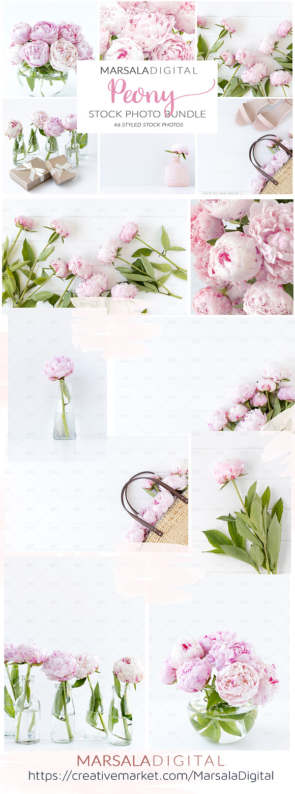 Peony Styled Stock Photo Bundle  in Social Media Templates - product preview 15