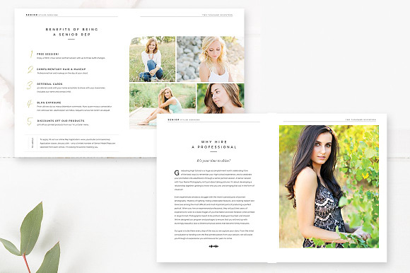 INDESIGN Senior Photography Magazine in Magazine Templates - product preview 2