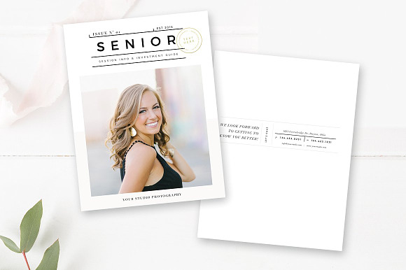 INDESIGN Senior Photography Magazine in Magazine Templates - product preview 3