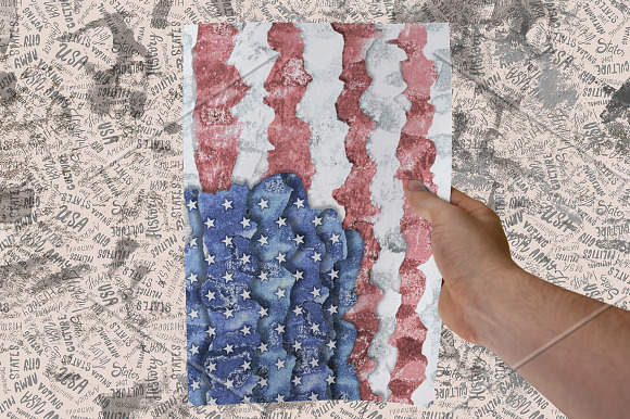Vintage USA. America Backgrounds. in Objects - product preview 7