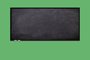 The blackboard in a class