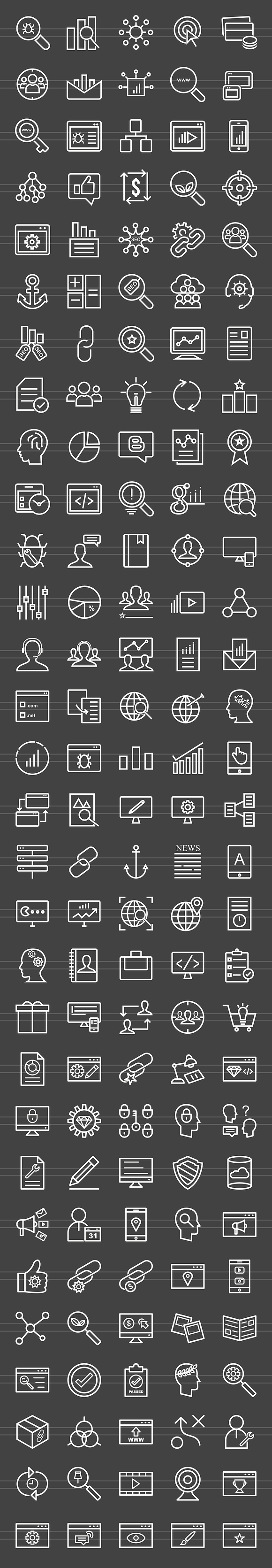 150 IT Services Line Inverted Icons in Graphics - product preview 1