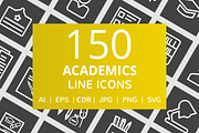 150 Academics Line Inverted Icons