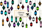 Morocan Lamps Clipart
