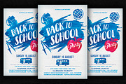 Back to School Water Color Flyer