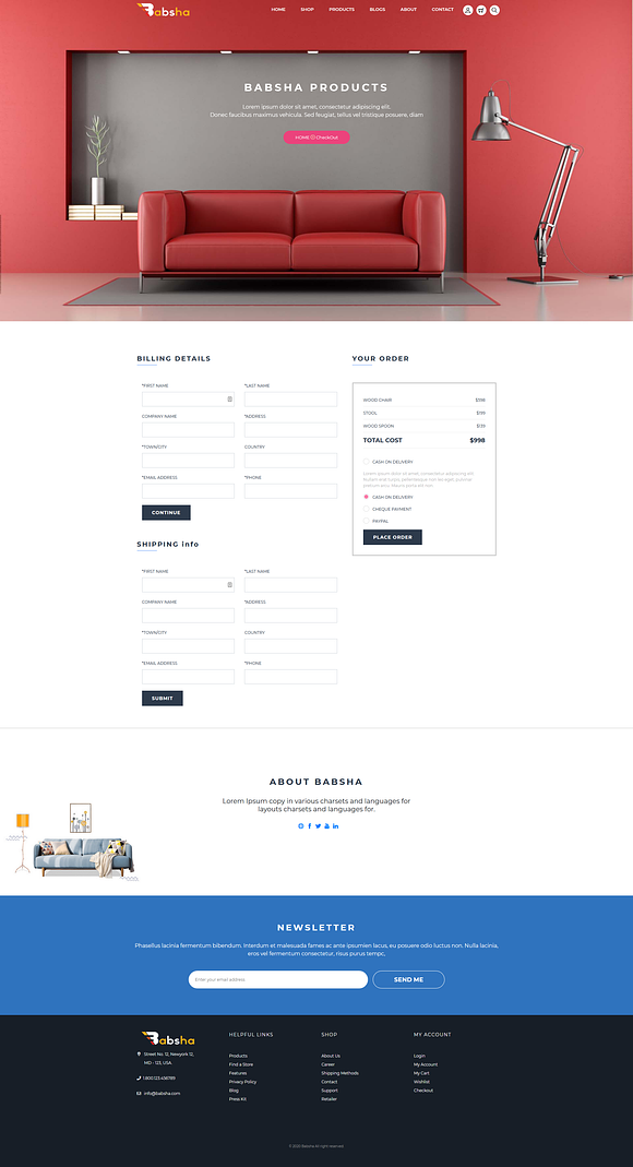 Babsha Responsive Bootstrap 4 theme in Bootstrap Themes - product preview 11