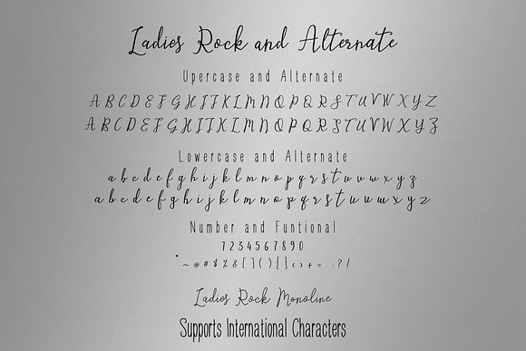Ladies Rock Font Duo in Script Fonts - product preview 5