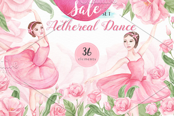 Aethereal Dance-Watercolor in Illustrations - product preview 10