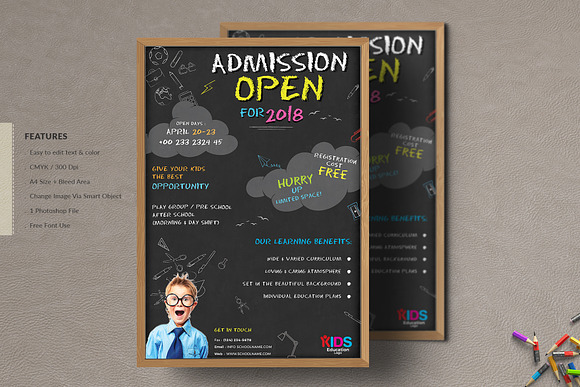 School Flyer in Flyer Templates - product preview 1