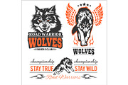 vintage Wolf motorcycle label