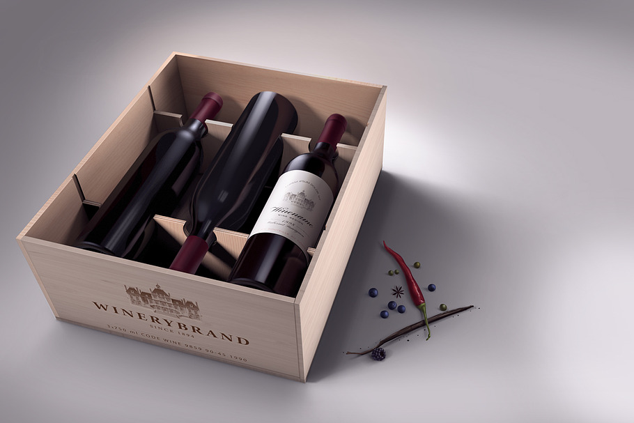 Wine Case Mock-up in Product Mockups - product preview 8