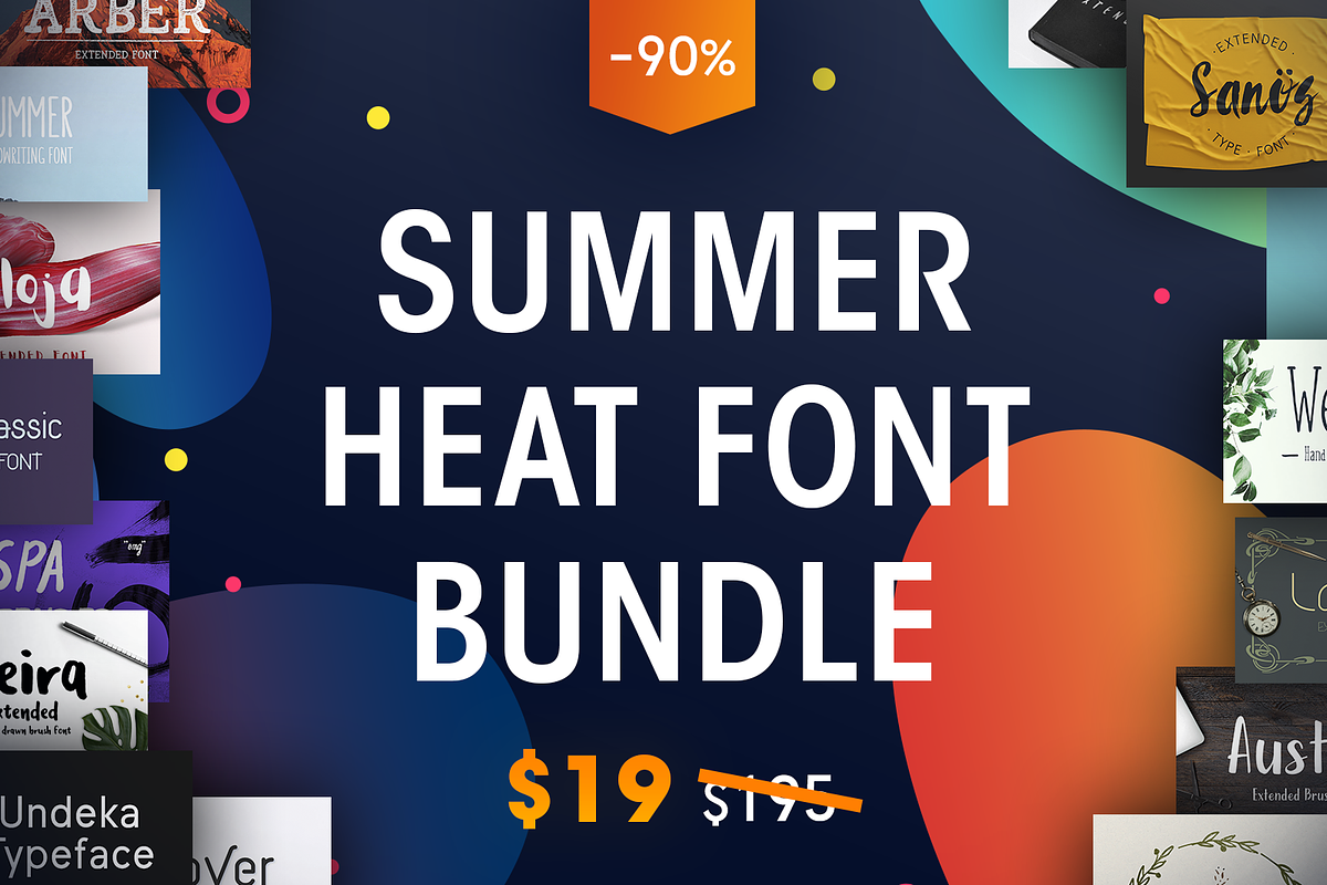 The Summer Heat Font Bundle in Fonts - product preview 8