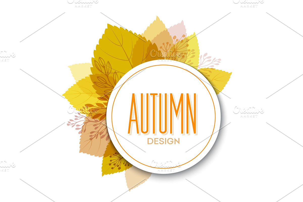 Autumn background with leaves.  in Illustrations - product preview 8