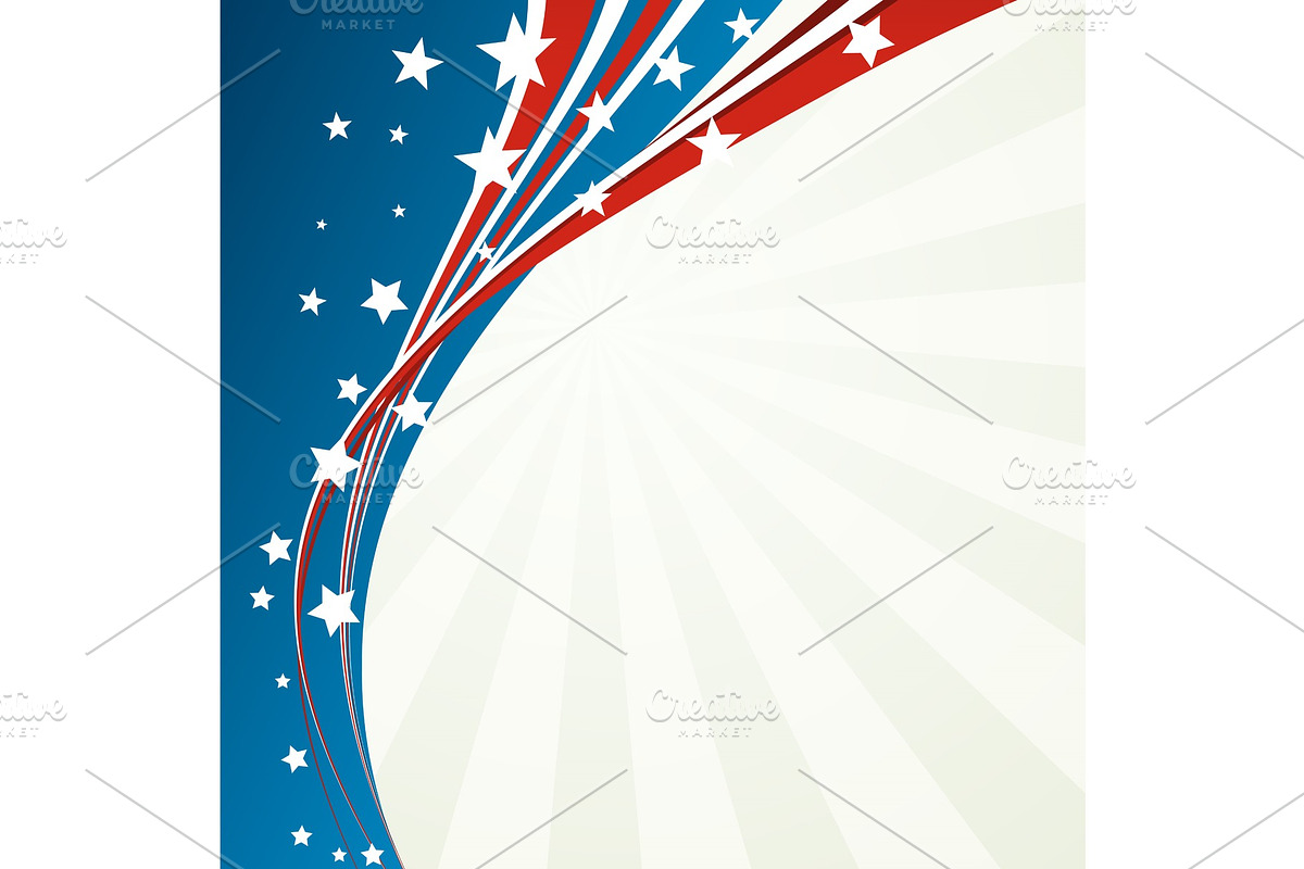 American Flag, Vector patriotic in Illustrations - product preview 8