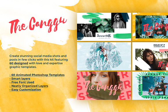 CANGGU-Social Media Pack Templates in Social Media Templates - product preview 1