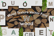 26 vector letters wood texture pack