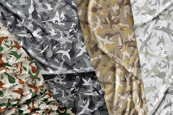 Seamless camouflage with birds in Patterns - product preview 1