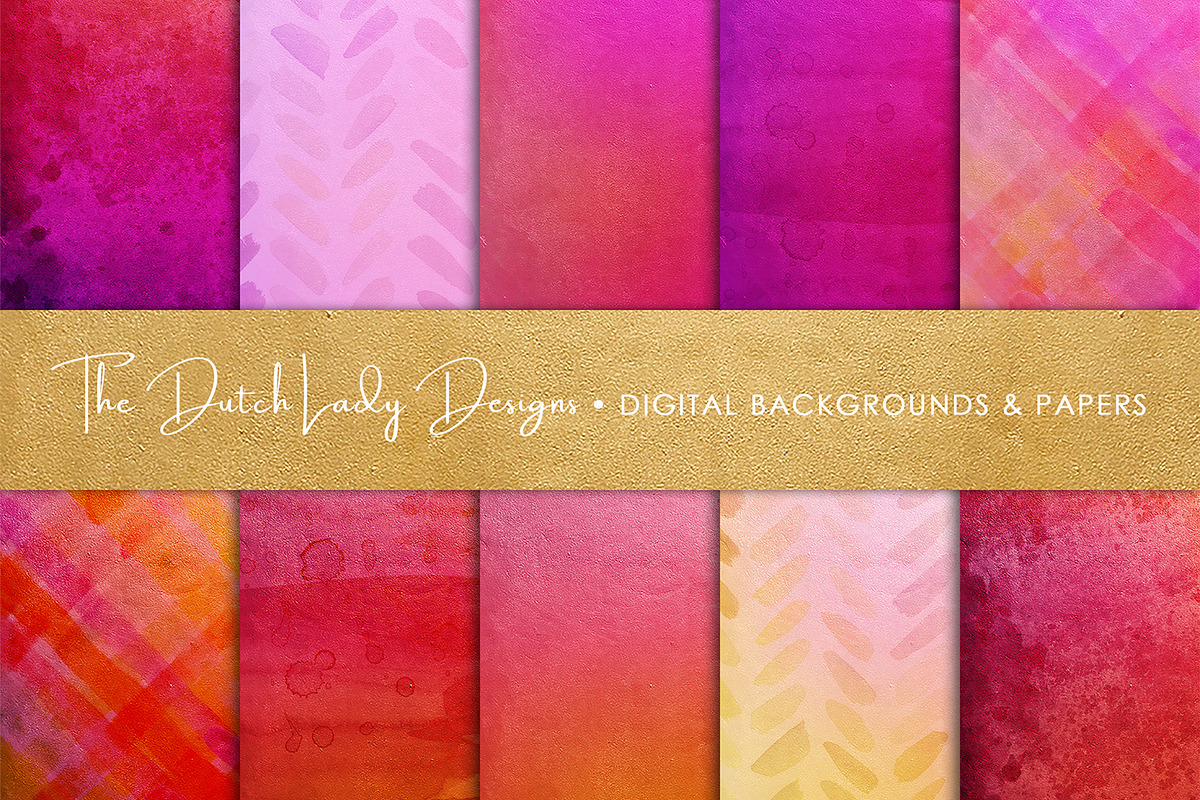 Shiny Red & Pink Scrapbook Papers in Textures - product preview 8
