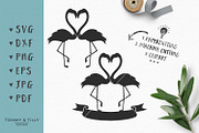 Love Flamingos - Wedding SVG Clipart