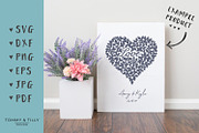 Love Heart - Wedding SVG & Clipart