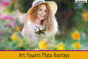 Art Flowers Photo Overlays