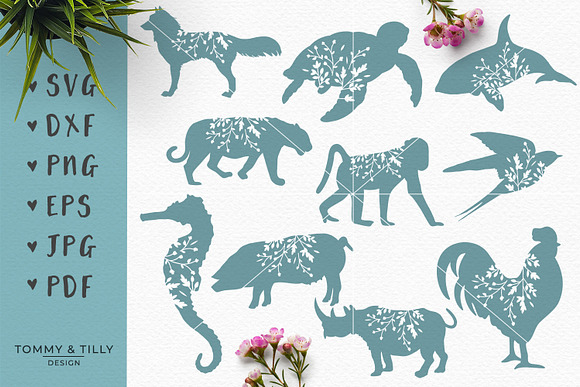 Animal Silhouettes Mega Bundle - SVG in Objects - product preview 1