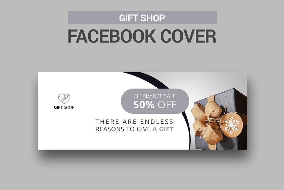 Gift Shop Facebook Cover in Facebook Templates - product preview 8