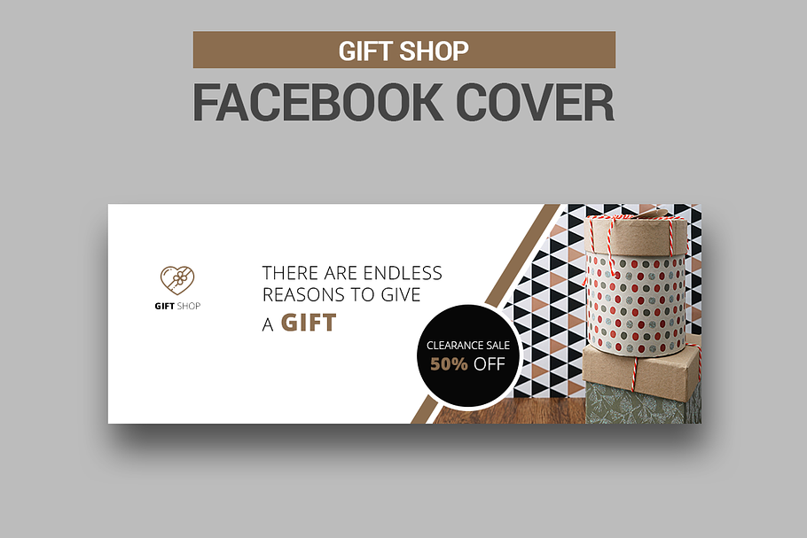6 Gift Shop Facebook Covers in Facebook Templates - product preview 8