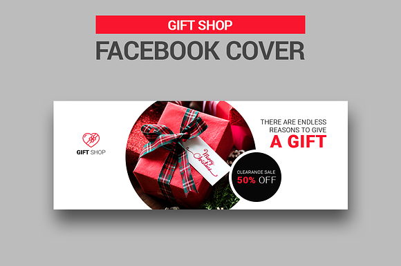6 Gift Shop Facebook Covers in Facebook Templates - product preview 3