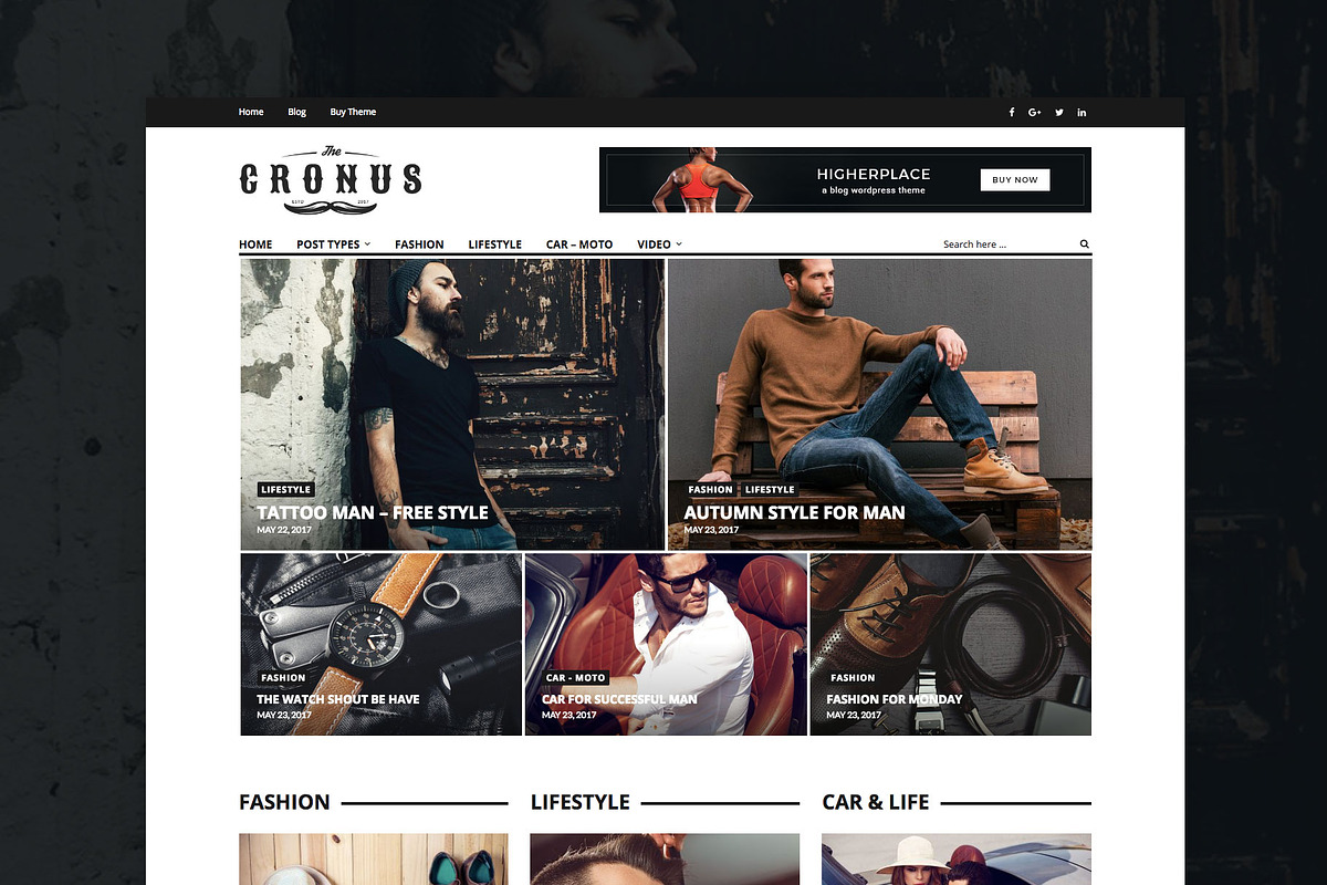 Cronus - Men's Fashion WP Magazine  in WordPress Magazine Themes - product preview 8