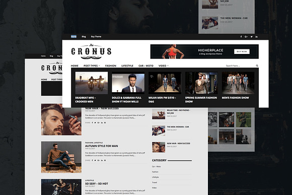 Cronus - Men's Fashion WP Magazine  in WordPress Magazine Themes - product preview 2
