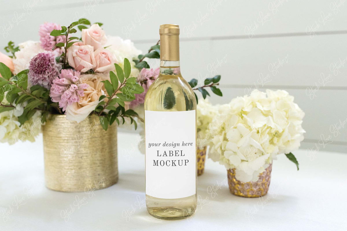 Wine Label Mockup | PSD + JPEG  in Product Mockups - product preview 8