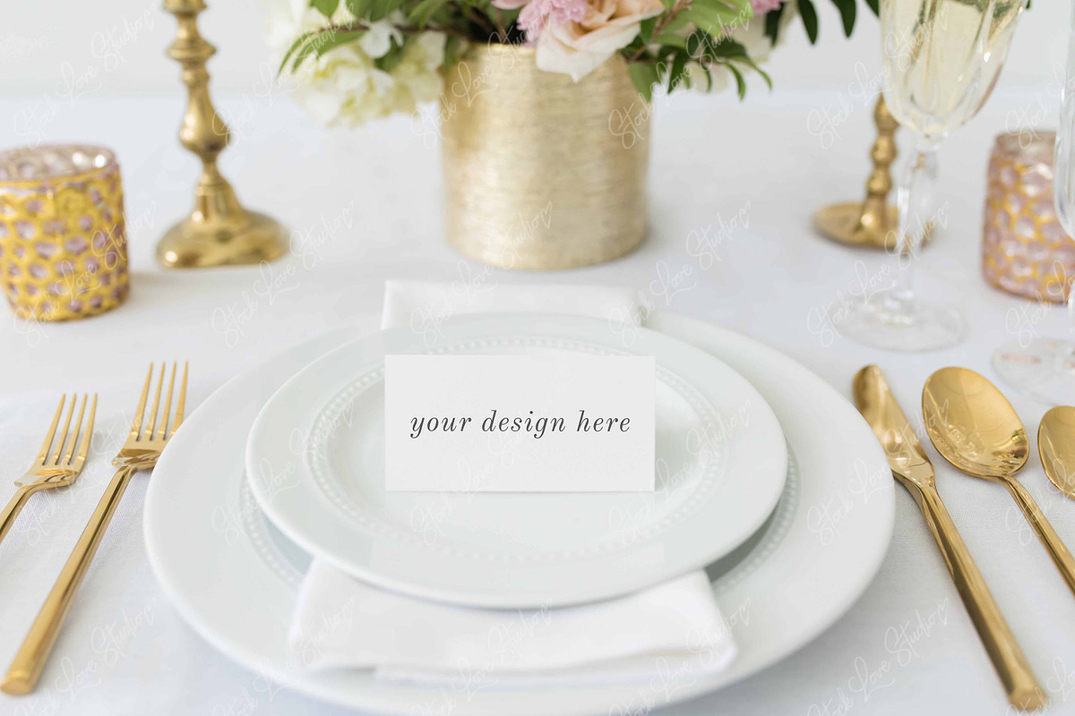 Place Card Mockup | Wedding Mockup in Print Mockups - product preview 8