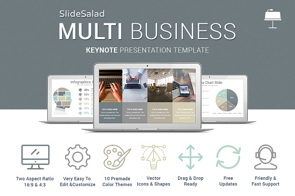 Multi Business Keynote Template in Keynote Templates - product preview 1