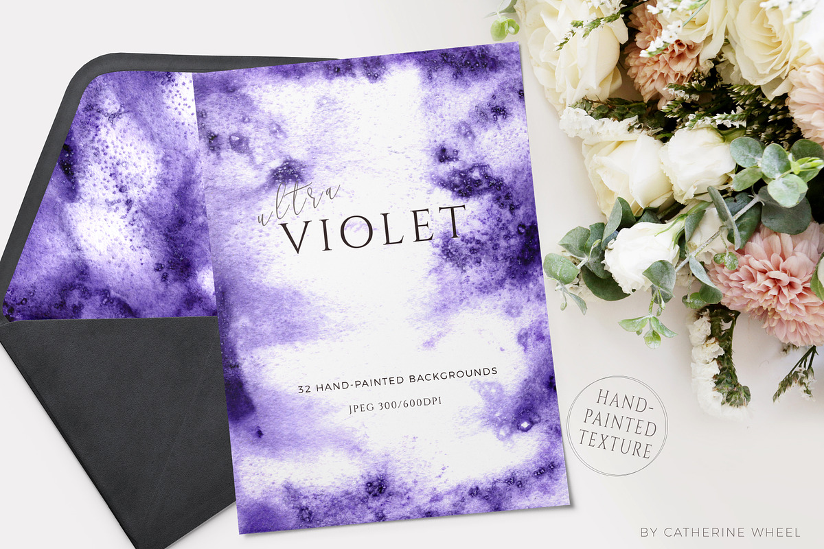 Ultra-Violet Watercolor Texture in Textures - product preview 8