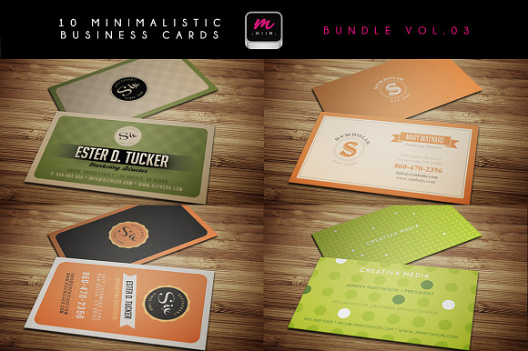 (Sale -75%) Business Cards Bundle 03 in Business Card Templates - product preview 1