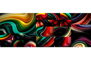 Fluid color flow abstract background