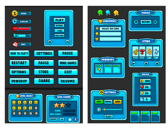 Game Ui Set 02 in Illustrations - product preview 2