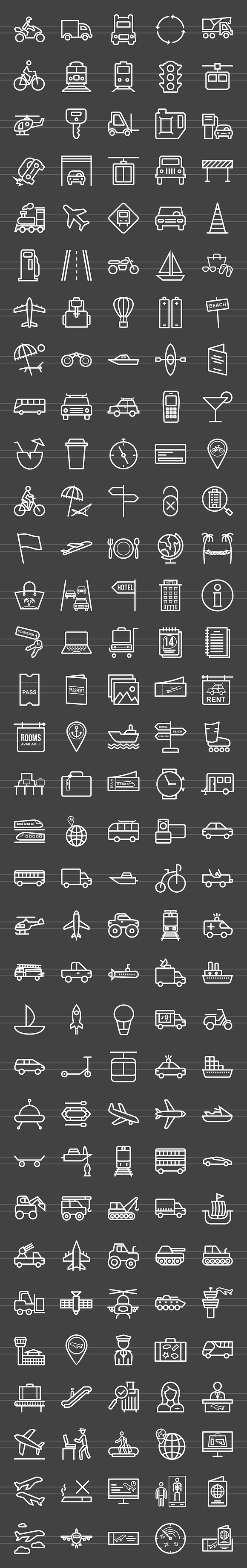 166 Transport Line Inverted Icons in Graphics - product preview 1
