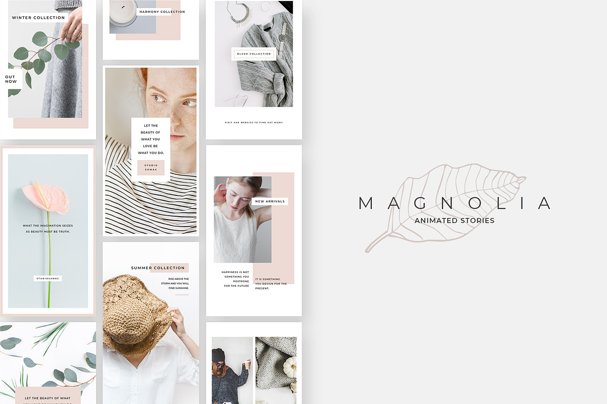 Magnolia Animated Instagram Stories in Instagram Templates - product preview 8