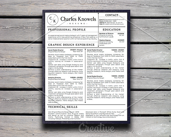 Modern 2-Page Resume CV Template in Resume Templates - product preview 3