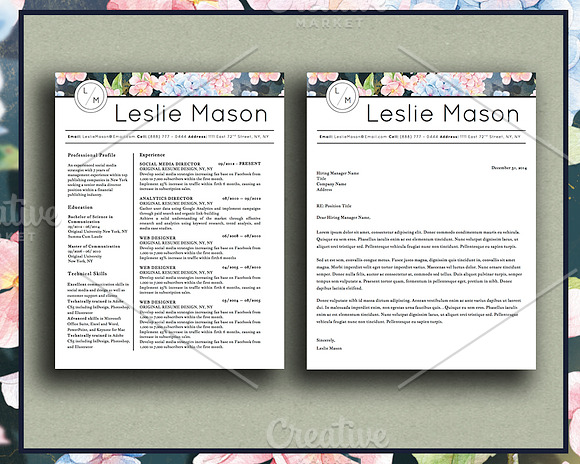 Beautiful Resume CV Template in Resume Templates - product preview 3