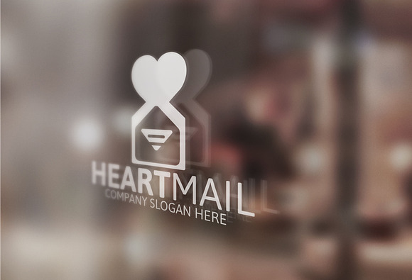 Heart Mail in Logo Templates - product preview 1