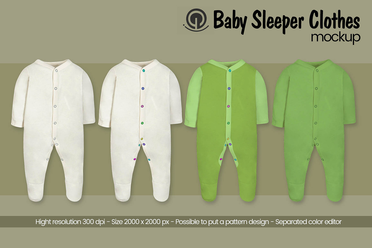 Baby Sleeper Mockup in Product Mockups - product preview 8