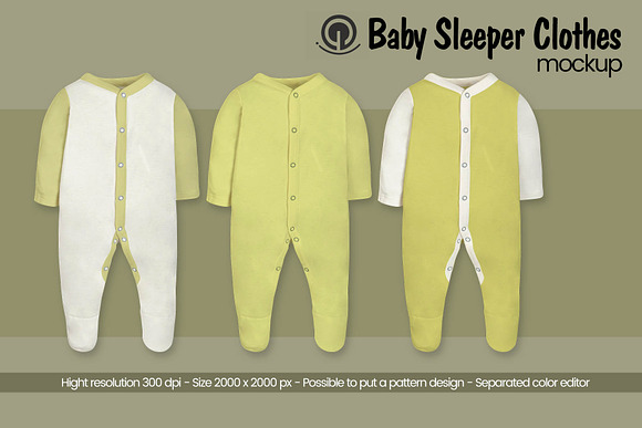 Baby Sleeper Mockup in Product Mockups - product preview 1
