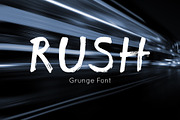 Rush font - brush grunge script font