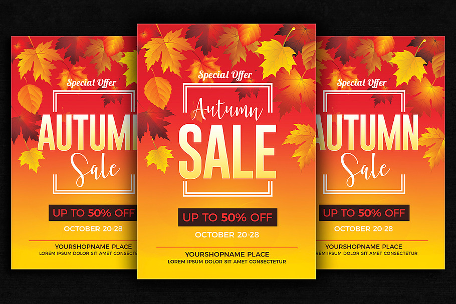 Fall / Autumn Sale Flyer