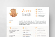Resume Template 4 pages | Orange