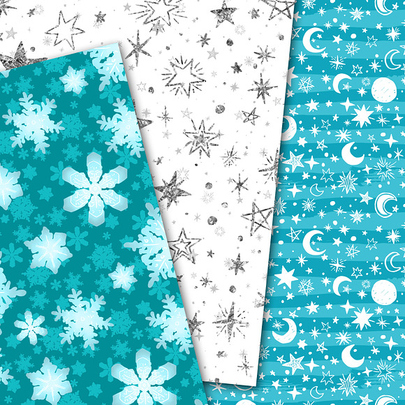 Yeti digital paper in Patterns - product preview 2