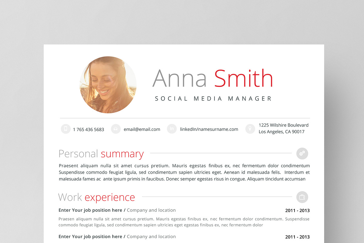 Resume Template 4 page | no.4 in Resume Templates - product preview 8